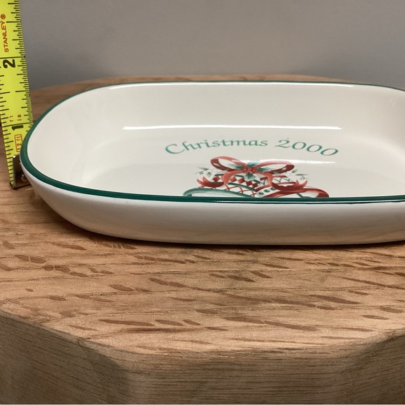 Vintage Christmas 2000 - Ceramic Crafted Dish / Tray / Decor by Pfaltzgraff USA - Picture 10 of 11